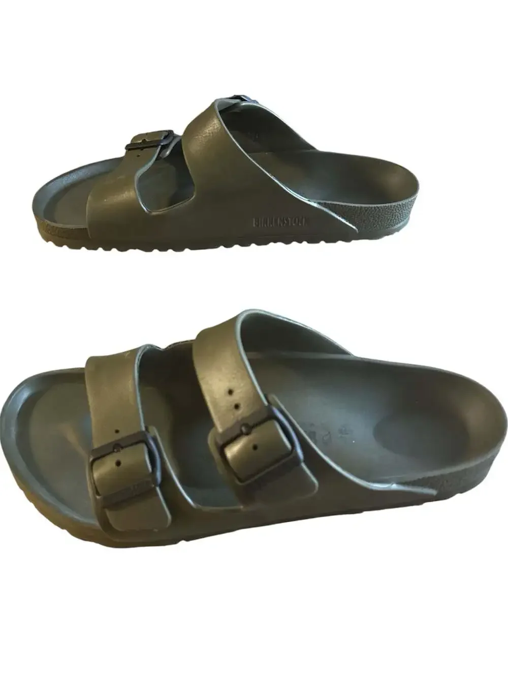 Birkenstock Arizona Essentials EVA Slide Sandals in Khaki